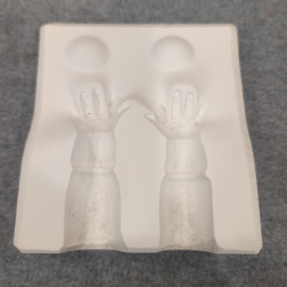 Rare By Lo Hands Ceramic Mold Soap Candle Making Craft Art
